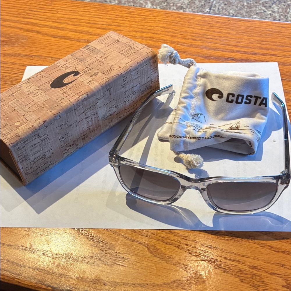 Costa Transparent Frame Sunglasses with Accessories